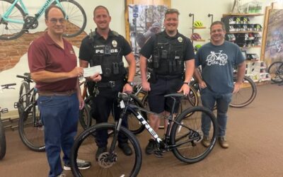 Guilford Township Supports Police Bike Program with Donation of Locally Purchased Police Bikes
