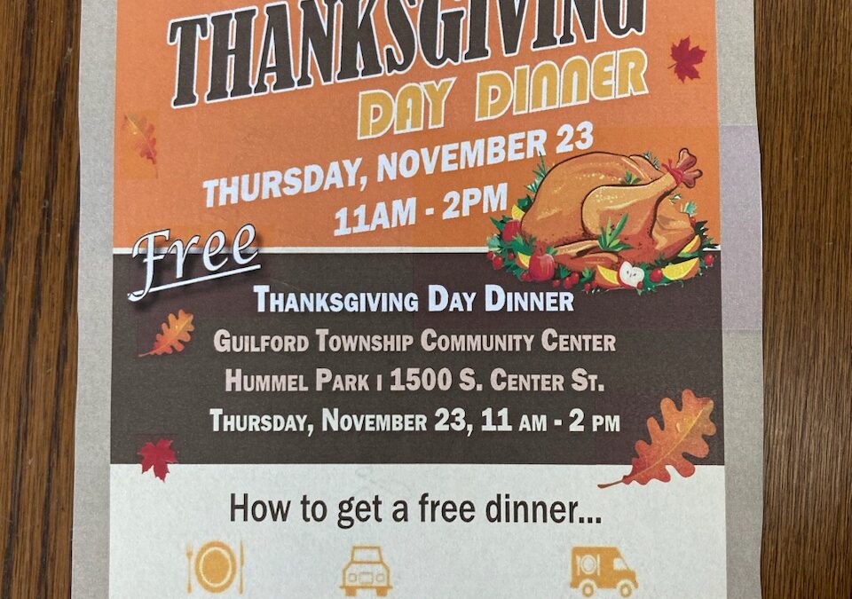 Free Community Thanksgiving Day Dinner