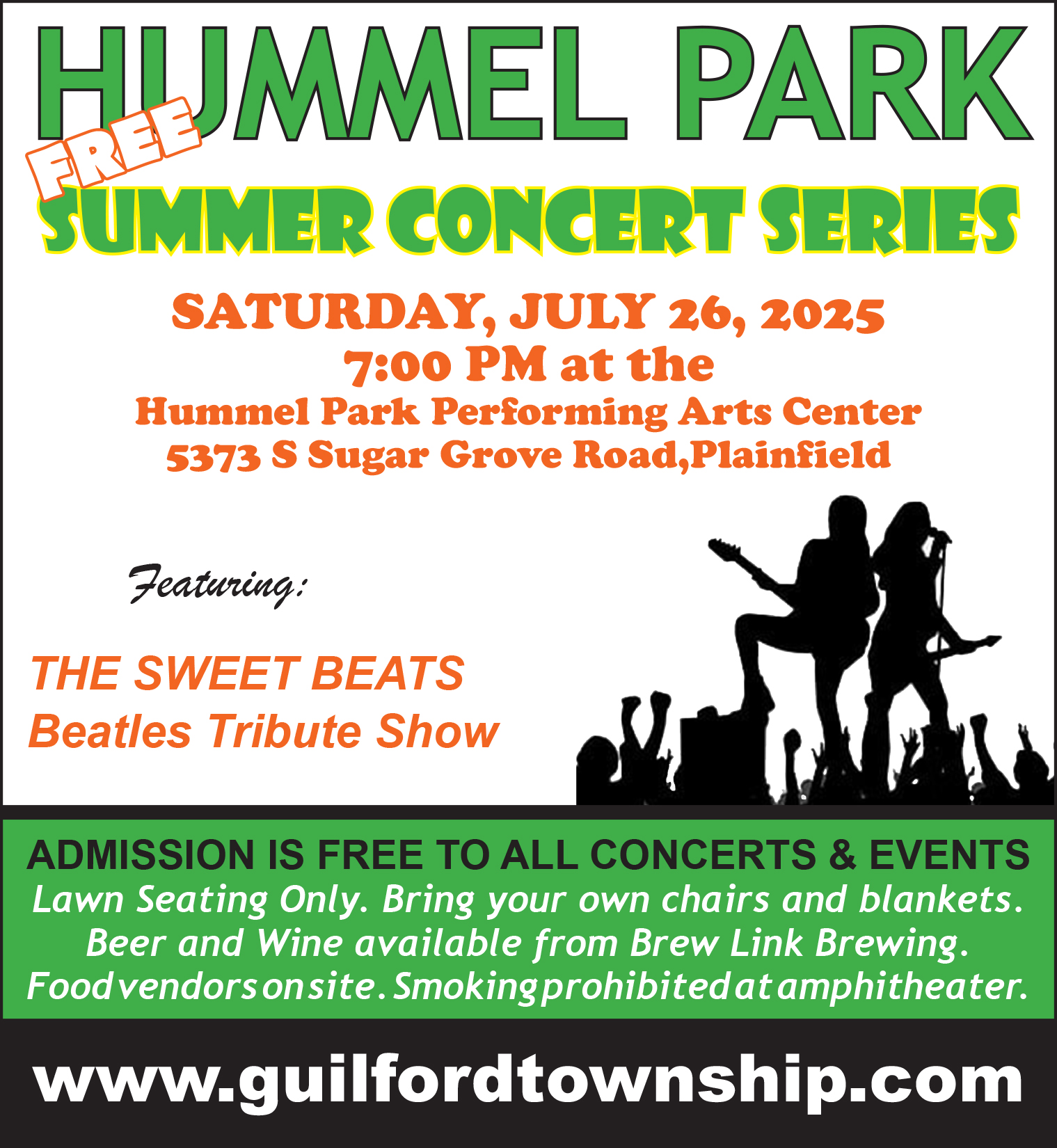 2025 The Sweet Beats concert flyer